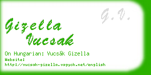 gizella vucsak business card